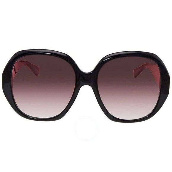 Gucci GG0796S Red Gradient Over-sized Women Sunglasses - Picture 2 of 4